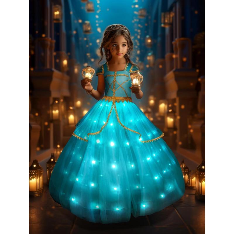 UPORPOR Magical LED Princess Dress Up Clothes Costume Girls